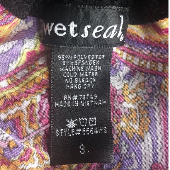 Wet Seal Paisley Halter Maxi Dress - Size Small - Picture 9 of 9